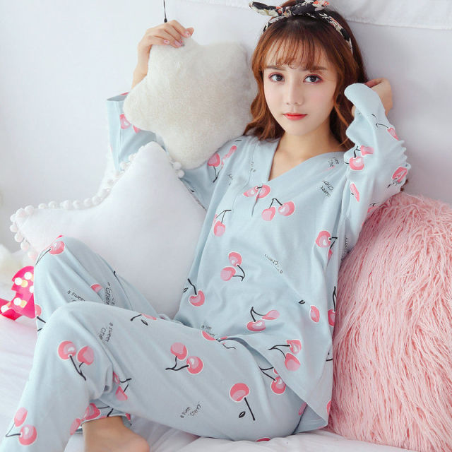 Kpop Cute Ruffled Bow Pajama Sets