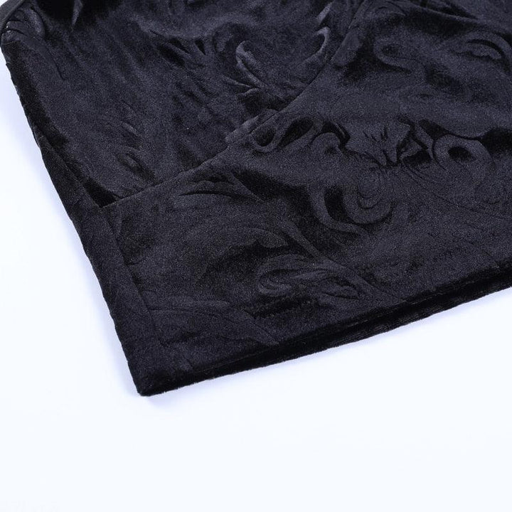 Gothic Dark Lace Halter Tops