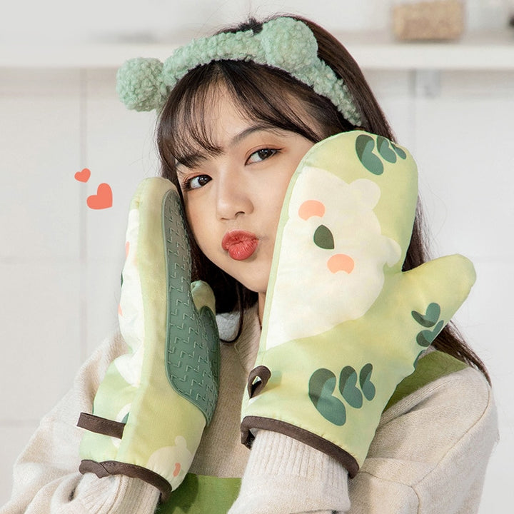 Kawaii Oven Silicone Gloves