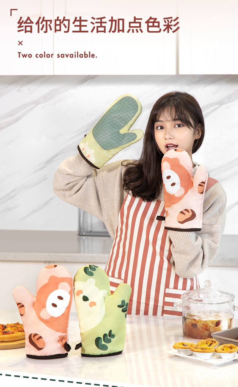 Kawaii Oven Silicone Gloves