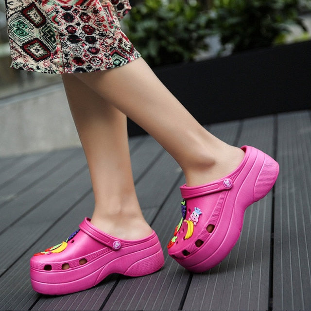 Cute Fruit Platform Sandals