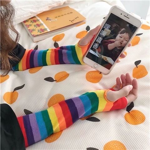 Harajuku Cute Rainbow Cuffs