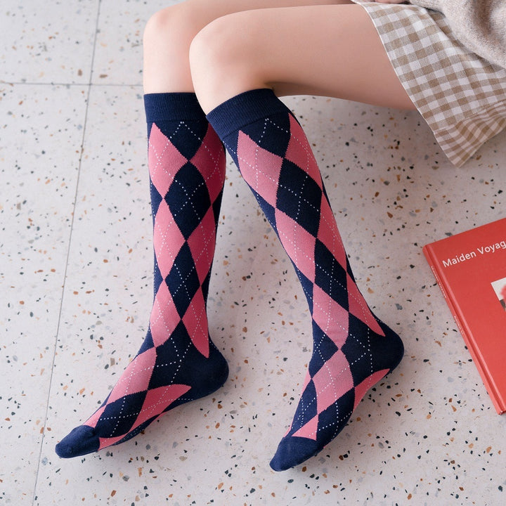 Lattice Harajuku Cotton Long Socks