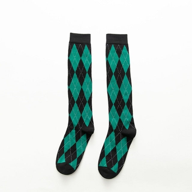 Lattice Harajuku Cotton Long Socks
