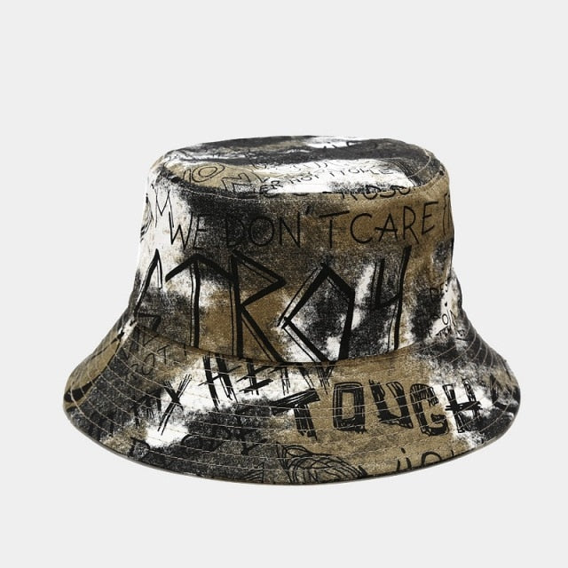Vintage Graffiti Bucket Fisherman Hat