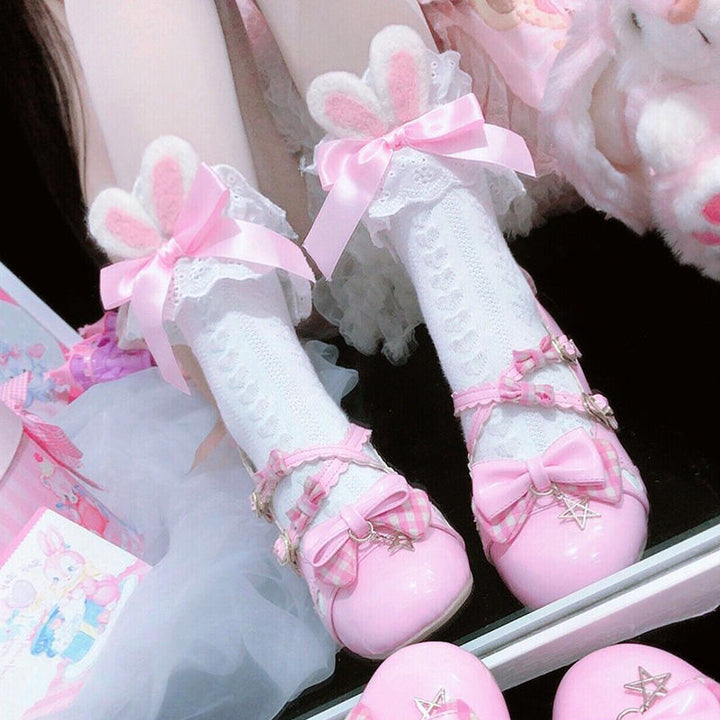 Japanese Kawaii Girl Bowknot Socks