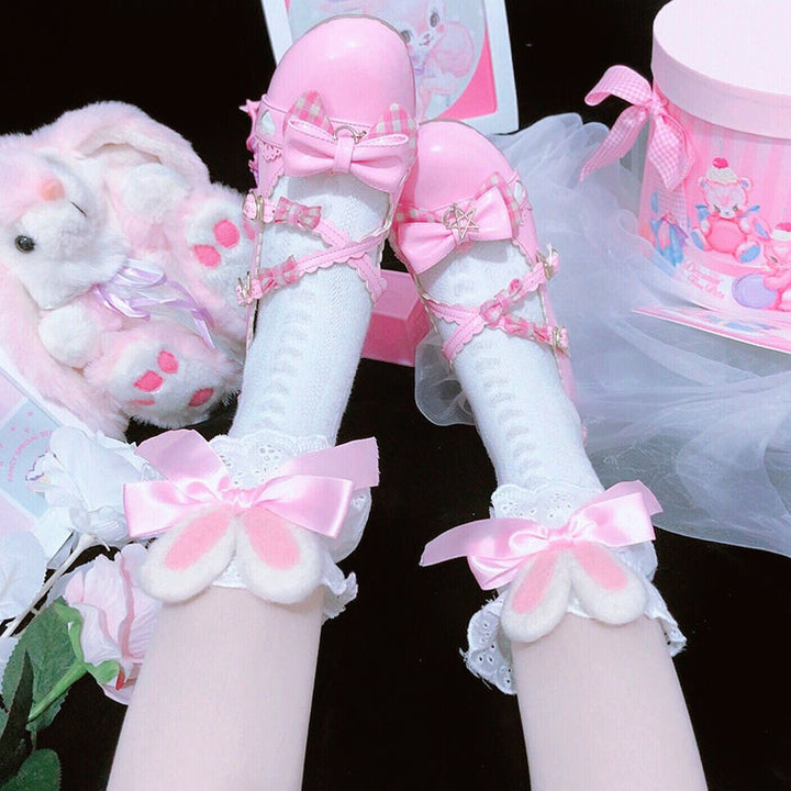 Japanese Kawaii Girl Bowknot Socks