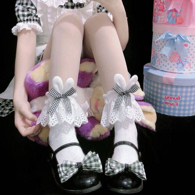 Japanese Kawaii Girl Bowknot Socks