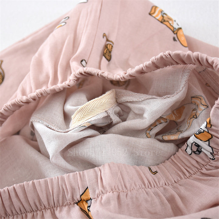 Kawaii Cat Printed Kimono Lover Pajamas