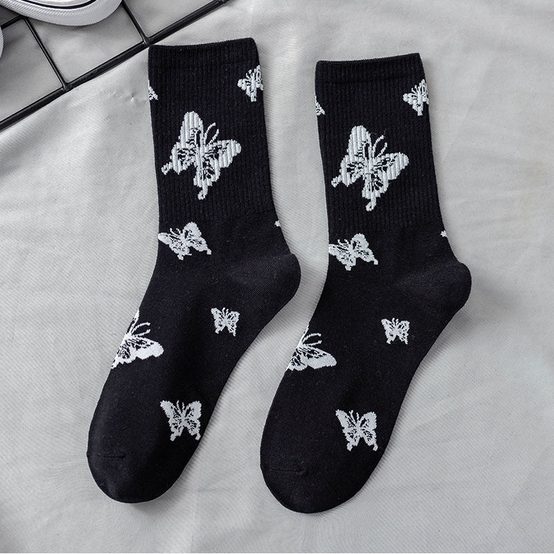 Retro Cute Butterfly Socks