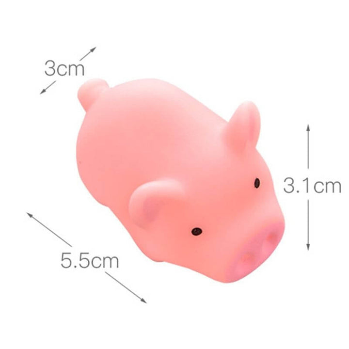 10pcs Kawaii Pink Pig Squeeze Toy