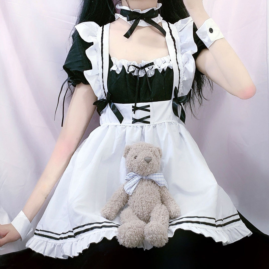 Cute Lolita Maid Costumes Japanese Outfit Dress