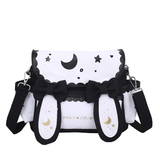 Lolita Moon Star Printed Bow Tie Shoulder Bag