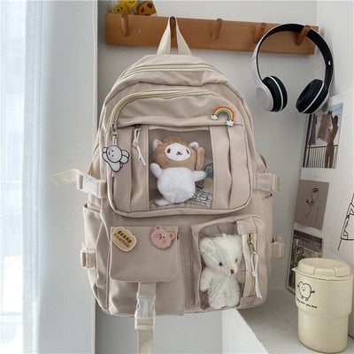 Cute Large-capacity School Soft Girl Backpack