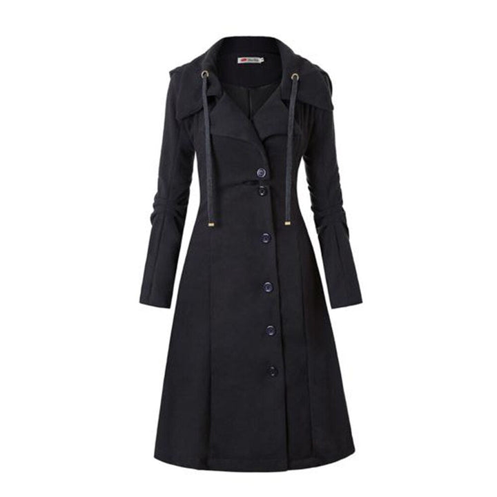 Womens Gothic Trench Coat Steam Punk Outwear