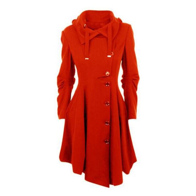 Womens Gothic Trench Coat Steam Punk Outwear