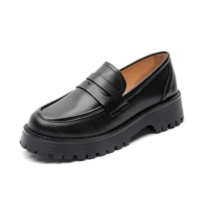 Women's Platform Leather Loafer