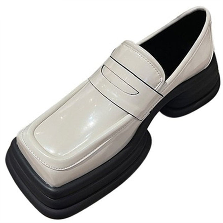 Square Toe Platform Y2K Loafers