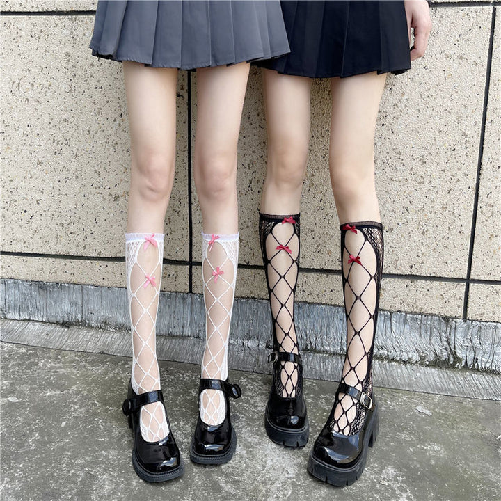 Gothic Lolita Mesh Socks