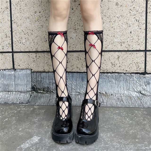 Gothic Lolita Mesh Socks