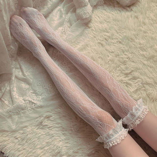 Sweet Lace Mesh Socks