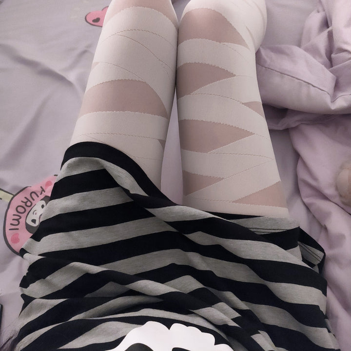 Strappy Goth Pantyhose