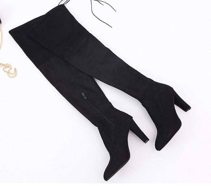 Slim Thigh High Boots for Women Slim Warm Shoes for Women