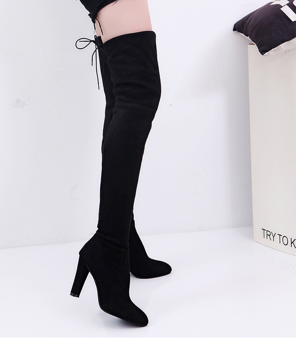Slim Thigh High Boots for Women Slim Warm Shoes for Women
