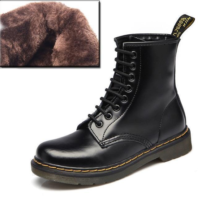 Winter Vintage Women Martin Combat Boots