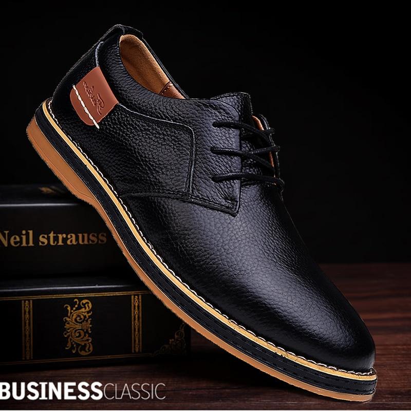 Mens Oxford Genuine Leather Business Shoes