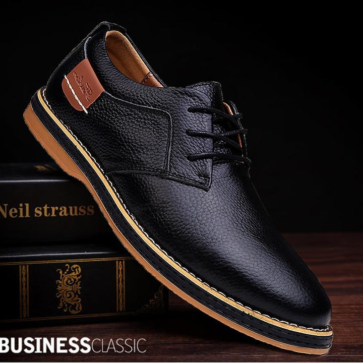 Mens Oxford Genuine Leather Business Shoes
