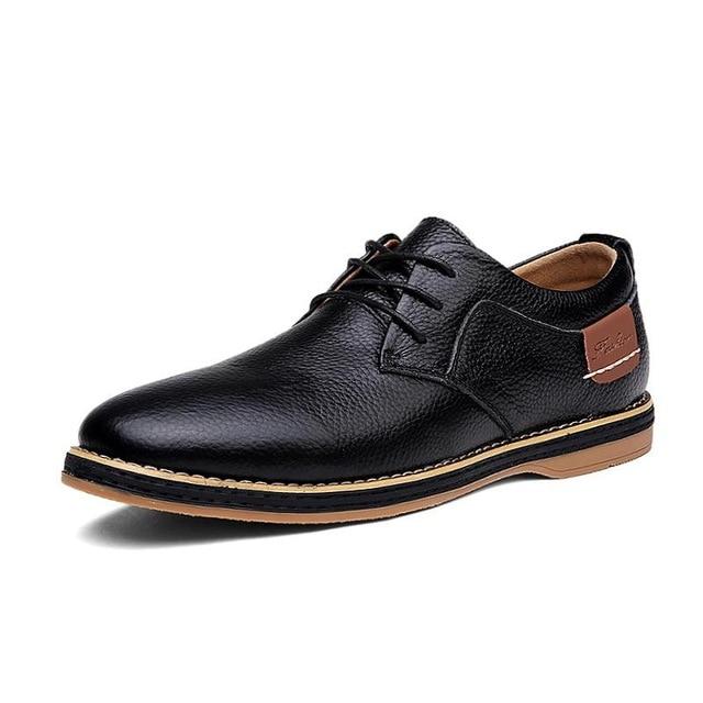 Mens Oxford Genuine Leather Business Shoes