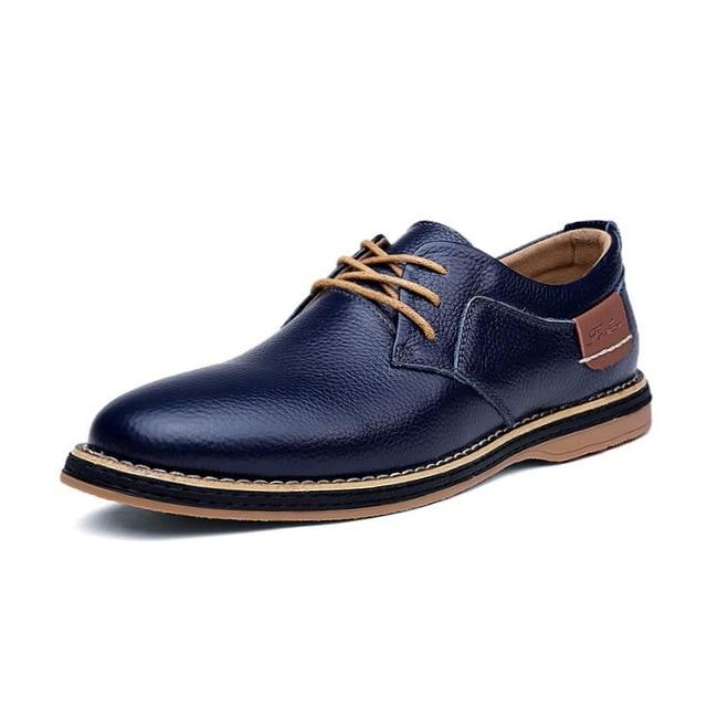 Mens Oxford Genuine Leather Business Shoes
