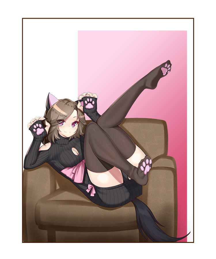 Japanese Sexy CatGirl Cos 3D Cat Paw Dress
