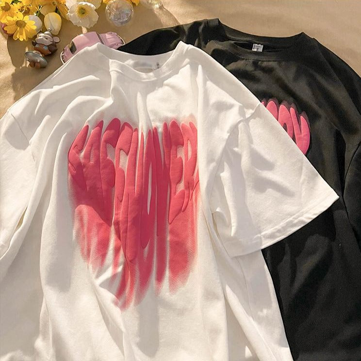 Heart Couple T-shirt Oversize
