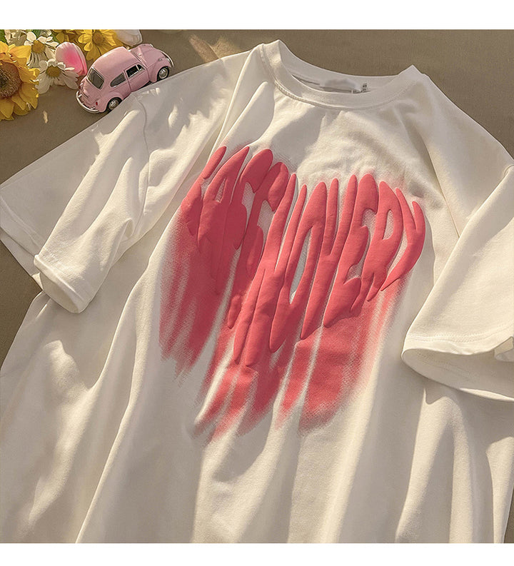 Heart Couple T-shirt Oversize