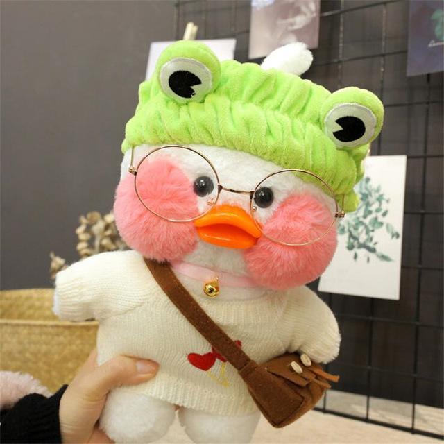 White LaLafanfan Duck Plush Toy