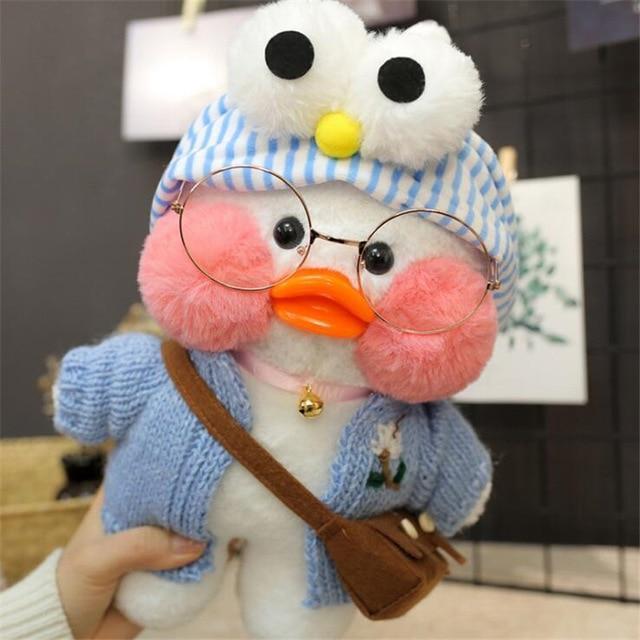 White LaLafanfan Duck Plush Toy