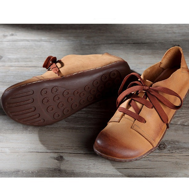Woman Handmade Retro Oxford leather Shoes