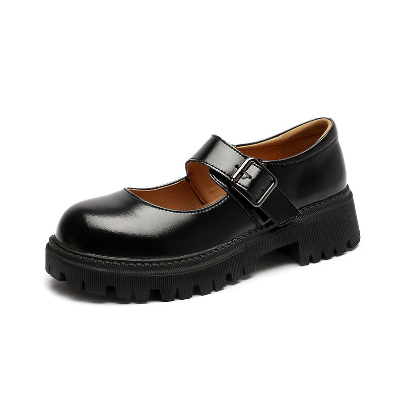 Women Vintage Leather Mary Janes Shoes – ubekeen display picture 3