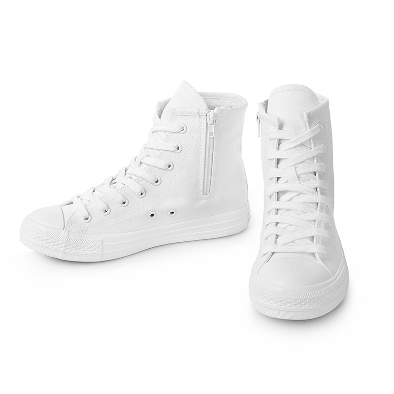 Womens Fashion Lace Up High-top Canvas Shoes