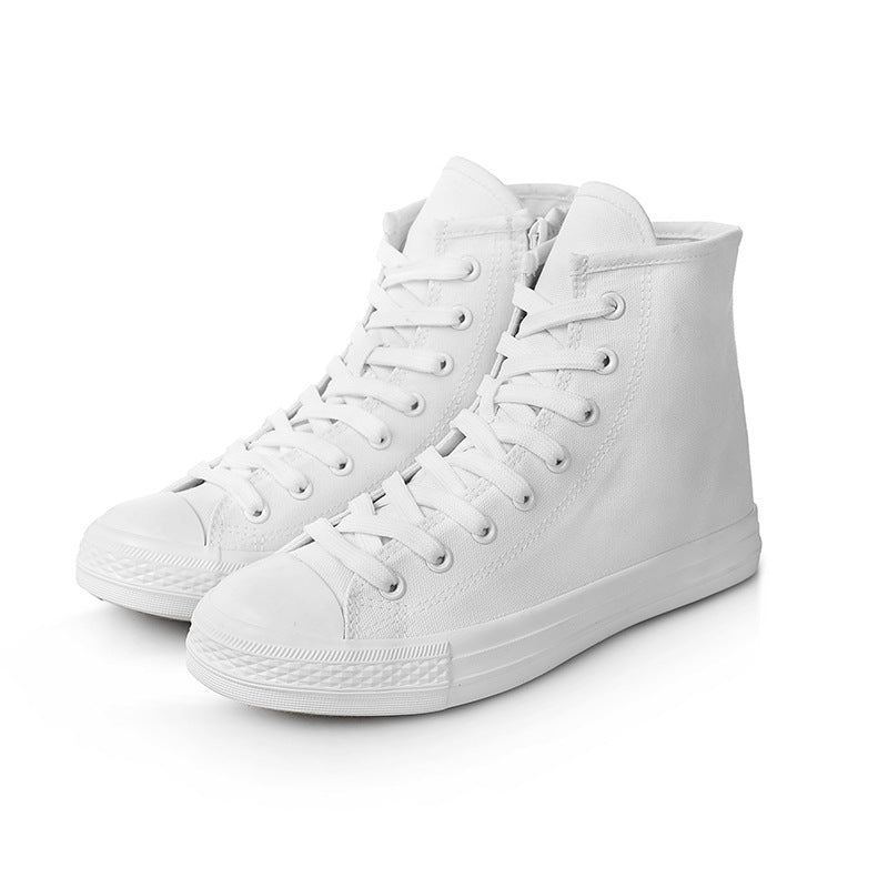 Womens Fashion Lace Up High-top Canvas Shoes