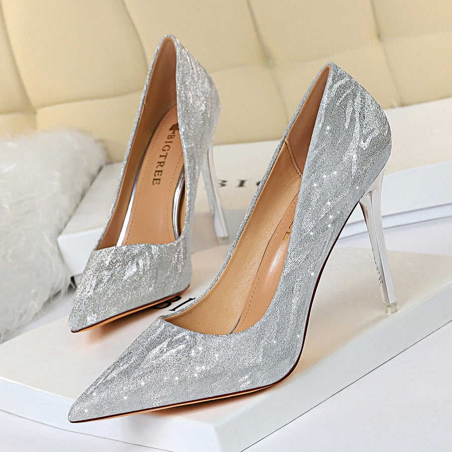 formal shoes, womens dress shoes Pointed Toe High Heel Prom Wedding Shoes